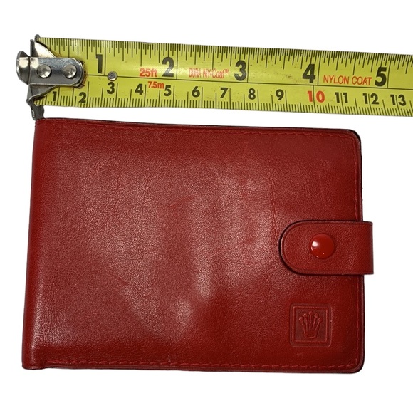 Rolex Wallet *Host Pick* - Beautiful Authentic Red Bi-Fold Wallet - Never Used - Picture 8 of 9